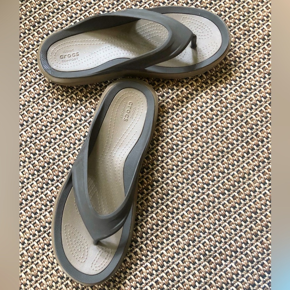 🟤CROCS Flip Flop Toe-Thong Sandals (Unisex)